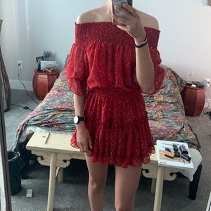 Misa Los Angeles x Revolve Darla Dress Red Floral